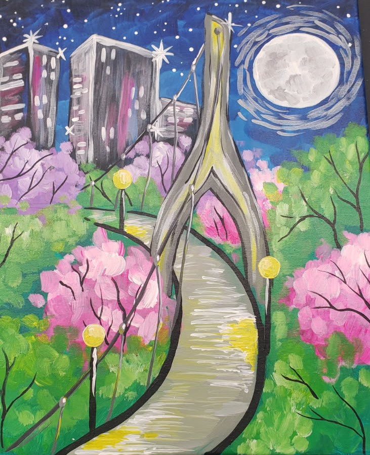 Moonlit Path To The City